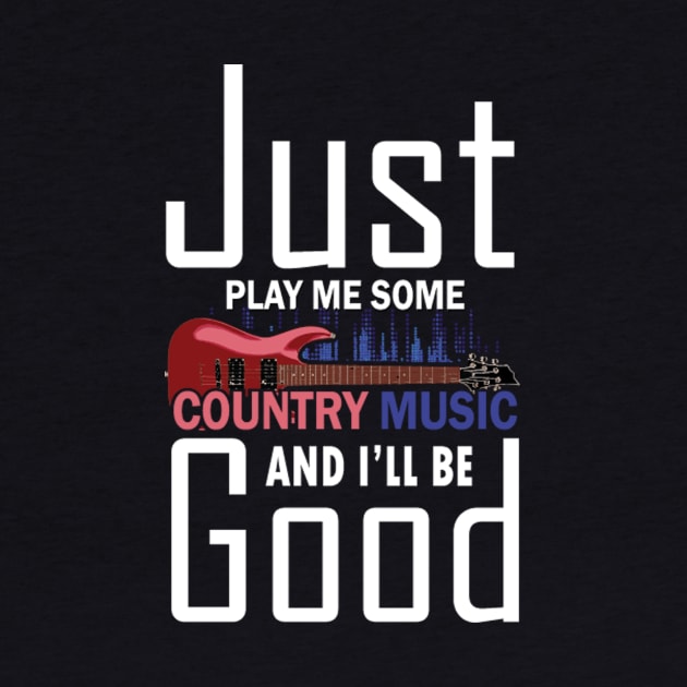Country Music Fan Shirt - Nashville Country - Country Guitar by Blue Zebra